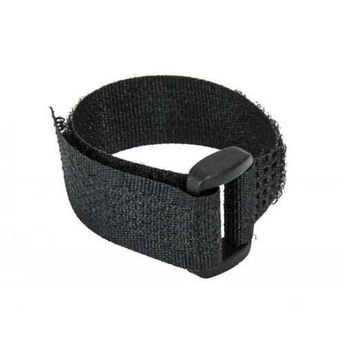 Sťahovacie pásky na suchý zips 16 x 310 mm, čierne 5 ks