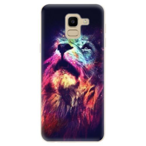 Odolné silikónové puzdro iSaprio - Lion in Colors - Samsung Galaxy J6