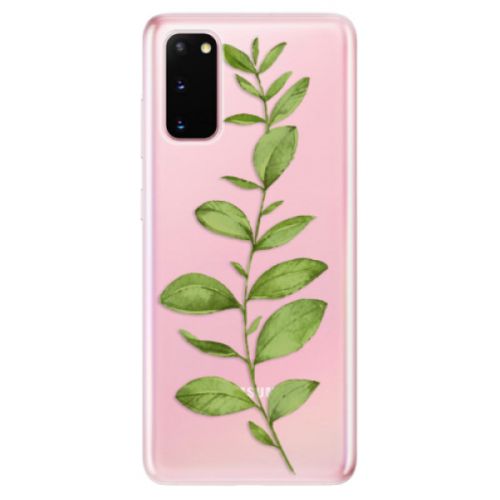 Odolné silikónové puzdro iSaprio - Green Plant 01 - Samsung Galaxy S20