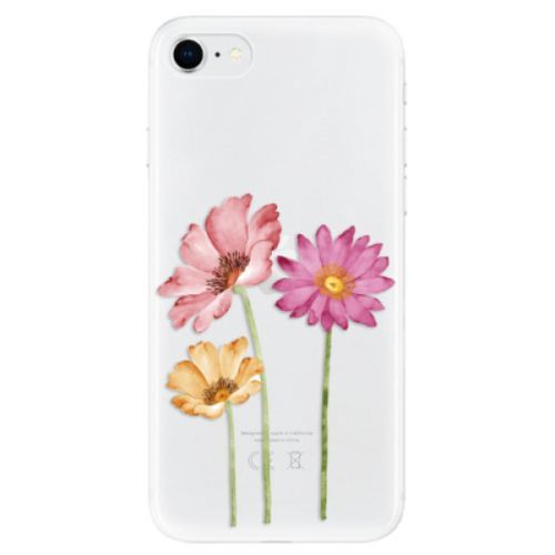 Odolné silikónové puzdro iSaprio - Three Flowers - iPhone SE 2020