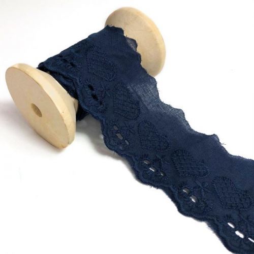 Krajka Flower dark blue