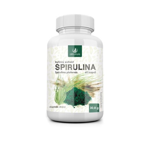 Allnature Spirulina bylinný extrakt 60 kapslí