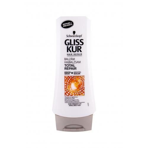 Schwarzkopf Gliss Kur Total Repair Express Balm 200 ml balzam na vlasy pre ženy na poškodené vlasy; na šedivé vlasy; na lámavé vlasy