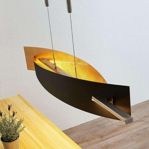 Závesné LED svietidlo Marija zvislá clona čierne