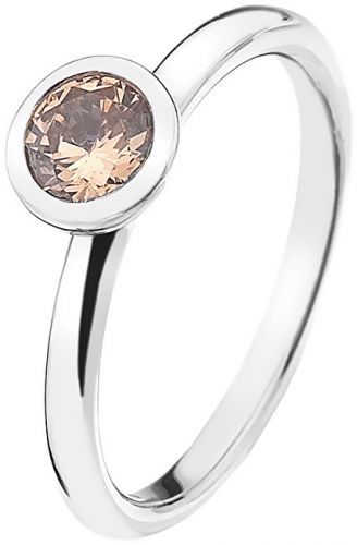 Hot Diamonds Strieborný prsteň Emozioni scintilla Champagne Loyalty ER016 51 mm