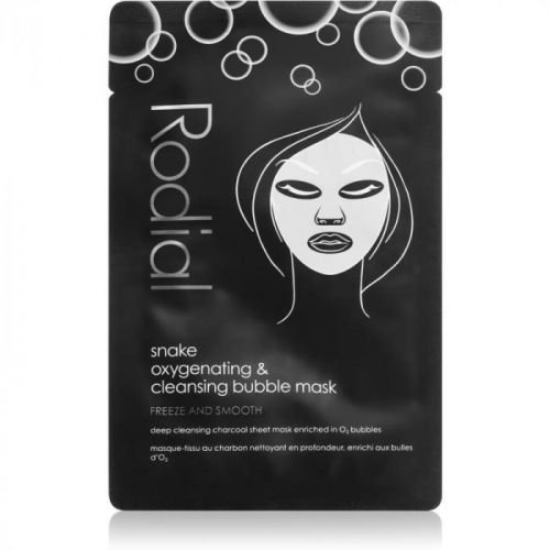 Rodial Snake Bubble čistiaca a detoxikačná maska s aktívnym uhlím 1 ks
