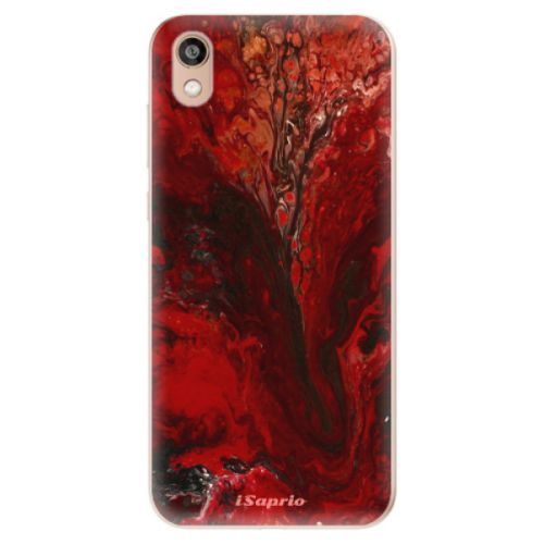 Odolné silikónové puzdro iSaprio - RedMarble 17 - Huawei Honor 8S