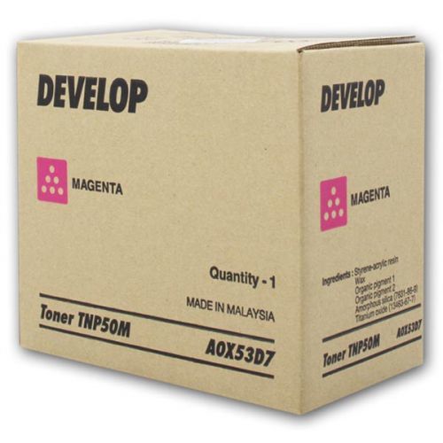 Develop originál toner A0X53D7, magenta, 5000str., TNP-50M, Develop Ineo +3100P