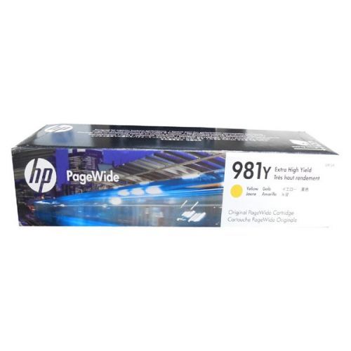 HP originál ink L0R15A, HP 981Y, yellow, 16000str., 185ml, extra high capacity, HP PageWide MFP E58650, 556, Flow 586