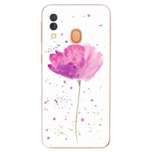 Odolné silikónové puzdro iSaprio - Poppies - Samsung Galaxy A40