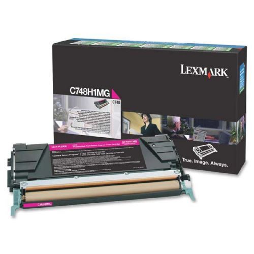 Lexmark originál toner C748H1MG, magenta, 10000str., return, high capacity, Lexmark C748DE, C748DTE, C748E