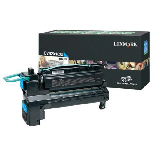 Lexmark originál toner C792X1CG, cyan, 20000str., return, extra high capacity, Lexmark C792de, C792e, C792dhe, C792dte