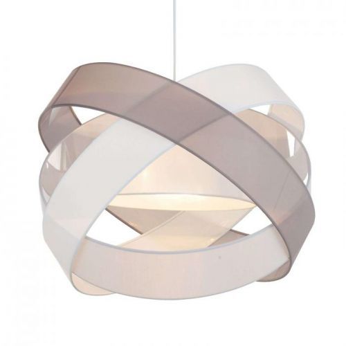 Lindby Simaria závesná lampa hnedá/sivá/biela