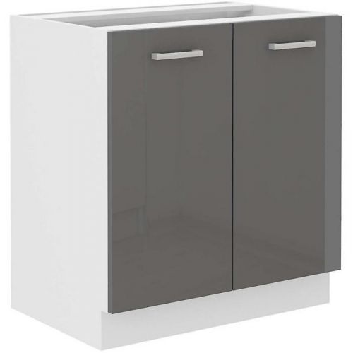 Skrinka do kuchyne SONIA šedý lesk 80D 2F BB