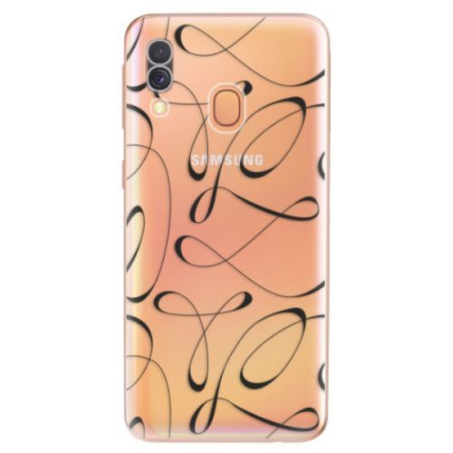 Odolné silikónové puzdro iSaprio - Fancy - black - Samsung Galaxy A40