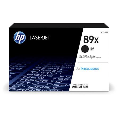 HP originál toner CF289X, black, 10000str., HP 89X, high capacity, HP LaserJet Enterprise M507, MFP M528