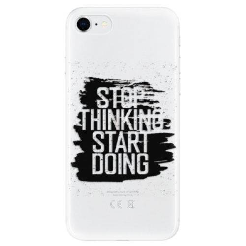 Odolné silikónové puzdro iSaprio - Start Doing - black - iPhone SE 2020
