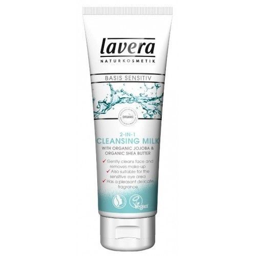Lavera Čistiace pleťové mlieko 2v1 Basis Sensitiv 125 ml