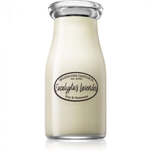 Milkhouse Candle Co. Creamery Eucalyptus Lavender vonná sviečka Milkbottle 227 g