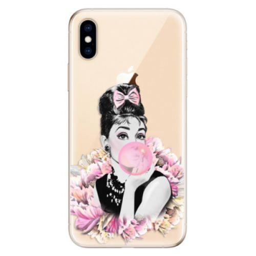 Odolné silikónové puzdro iSaprio - Pink Bubble - iPhone XS
