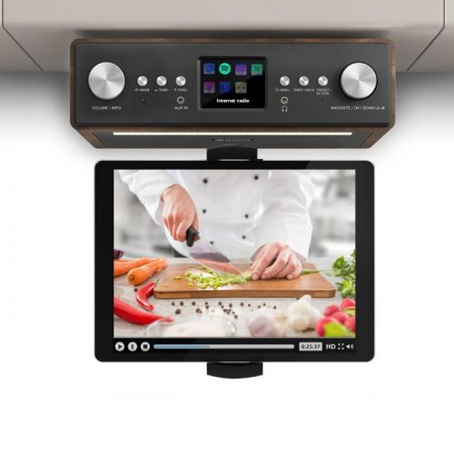 Auna Connect Soundchef, kuchynské rádio s držiakom na tablet, set, DAB+, FM, 2x3