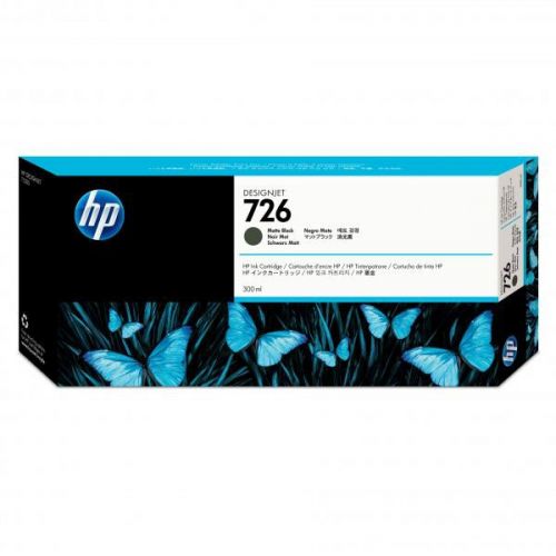 HP originál ink CH575A, HP 726, matte black, 300ml, HP HP DesignJet T1200