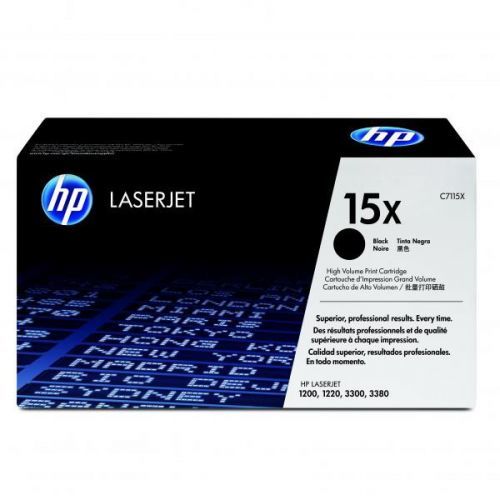 HP originál toner C7115X, black, 3500str., HP 15X, HP LaserJet 1000, 1200, 1200n, 1220, 3300mfp, 3320mfp