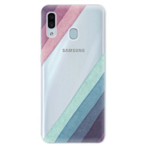 Silikónové puzdro iSaprio - Glitter Stripes 01 - Samsung Galaxy A30