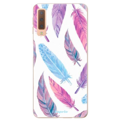 Odolné silikónové puzdro iSaprio - Feather Pattern 10 - Samsung Galaxy A7 (2018)