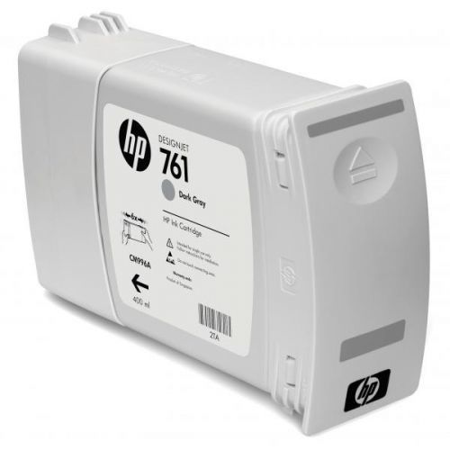 HP originál ink CM996A, dark grey, 400ml, HP 761, HP DesignJet T7100