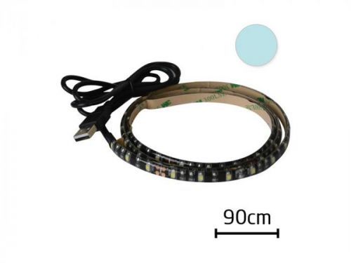LED pásik s USB Geti GLS33C, 90 cm, studena biela