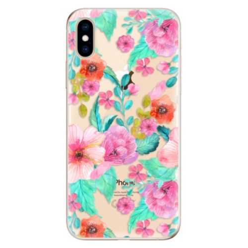 Odolné silikónové puzdro iSaprio - Flower Pattern 01 - iPhone XS