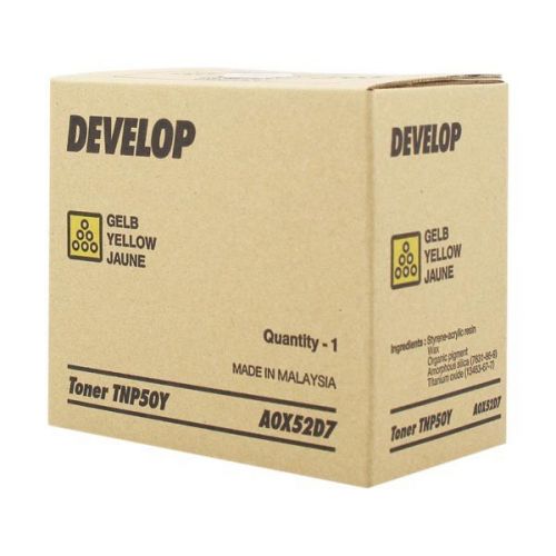 Develop originál toner A0X52D7, yellow, 5000str., TNP-50Y, Develop Ineo +3100P