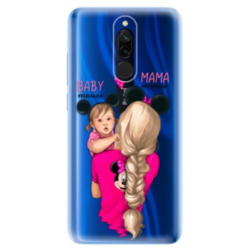 Odolné silikónové puzdro iSaprio - Mama Mouse Blond and Girl - Xiaomi Redmi 8