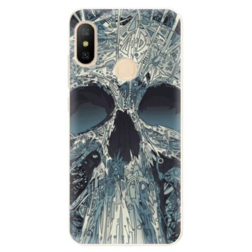 Odolné silikónové puzdro iSaprio - Abstract Skull - Xiaomi Mi A2 Lite