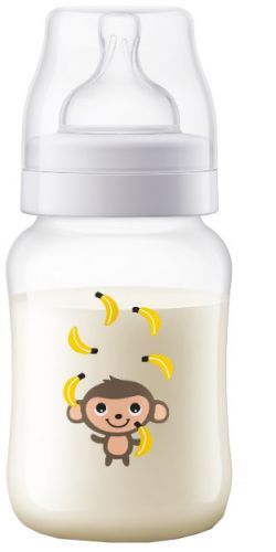 Avent fľaša 260ml Antikolik opica