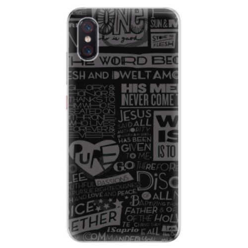 Odolné silikonové pouzdro iSaprio - Text 01 - Xiaomi Mi 8 Pro
