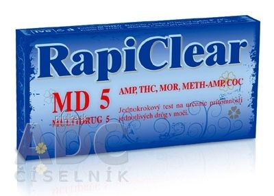 RapiClear MD 5 IVD test drogový na samodiagnostikuks