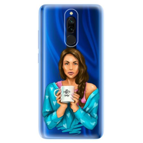 Odolné silikónové puzdro iSaprio - Coffe Now - Brunette - Xiaomi Redmi 8