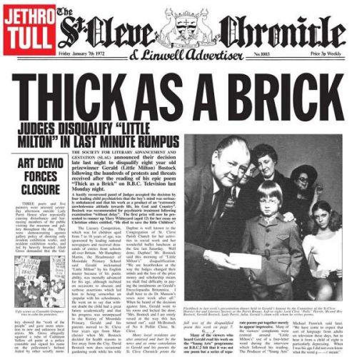Vinyl JETHRO TULL - THICK AS A BRICK