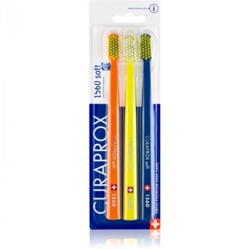Curaprox 1560 Soft zubné kefky 3 ks farebné varianty 3 ks