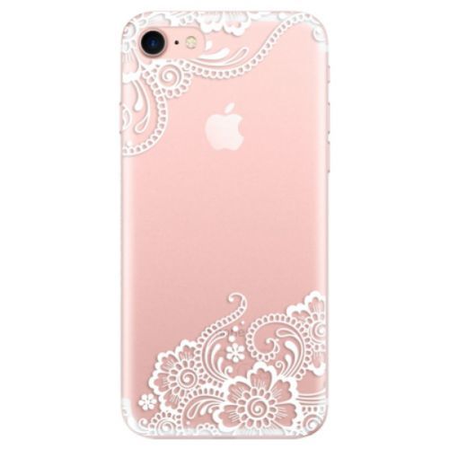 Odolné silikónové puzdro iSaprio - White Lace 02 - iPhone 7