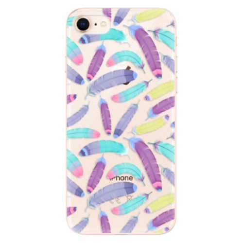 Odolné silikónové puzdro iSaprio - Feather Pattern 01 - iPhone 8