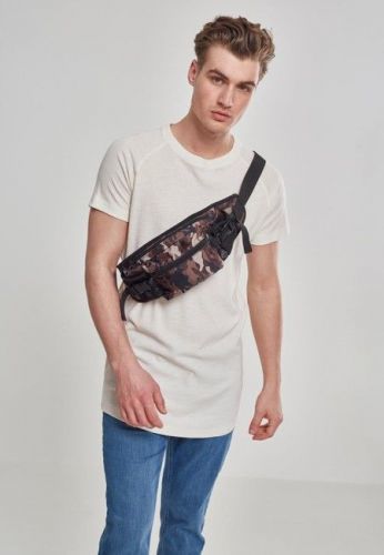 Urban Classics Nylon Hip Bag blk/browncamo - Uni