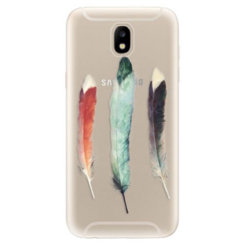 Odolné silikónové puzdro iSaprio - Three Feathers - Samsung Galaxy J5 2017