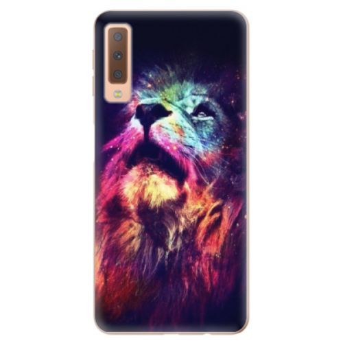 Odolné silikónové puzdro iSaprio - Lion in Colors - Samsung Galaxy A7 (2018)