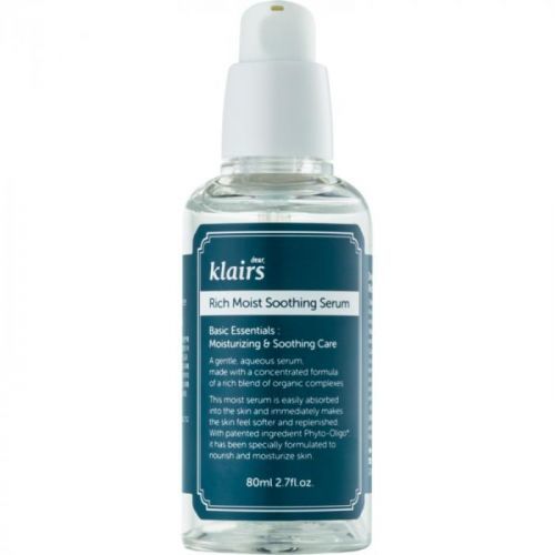 Klairs Rich Moist upokojujúce pleťové sérum s hydratačným účinkom 80 ml
