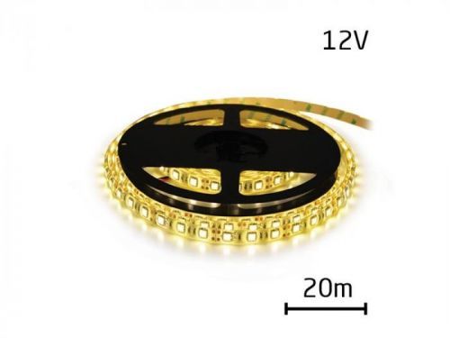 LED pásik 12V 3528 120LED/m IP20 max. 9.6W/m tepla biela (cievka 20m) Geti