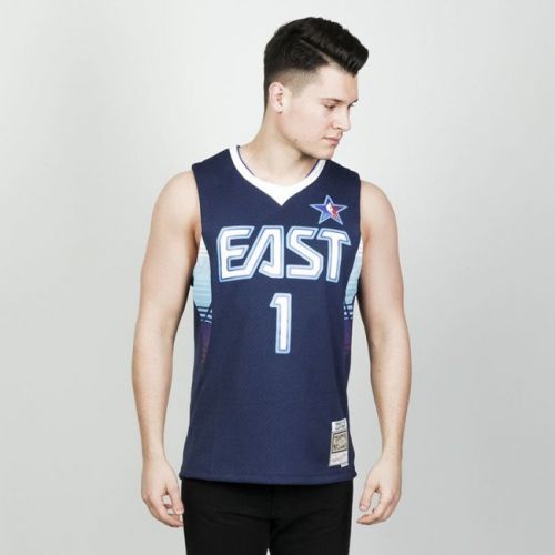 Mitchell & Ness Allen Iverson 2009 #1 navy Swingman Jersey  - L