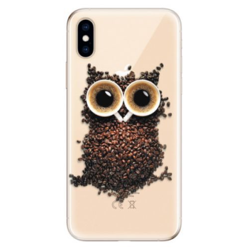 Odolné silikónové puzdro iSaprio - Owl And Coffee - iPhone XS